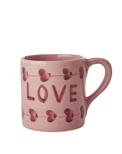 KERAMIKBECHER MIT HANDGEMALTEM L